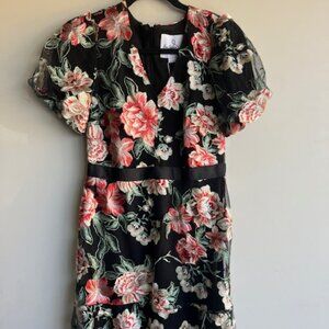 Sam Edelman Vintage Floral Short Embroidered Dress New with Tags (NWT) Size 4